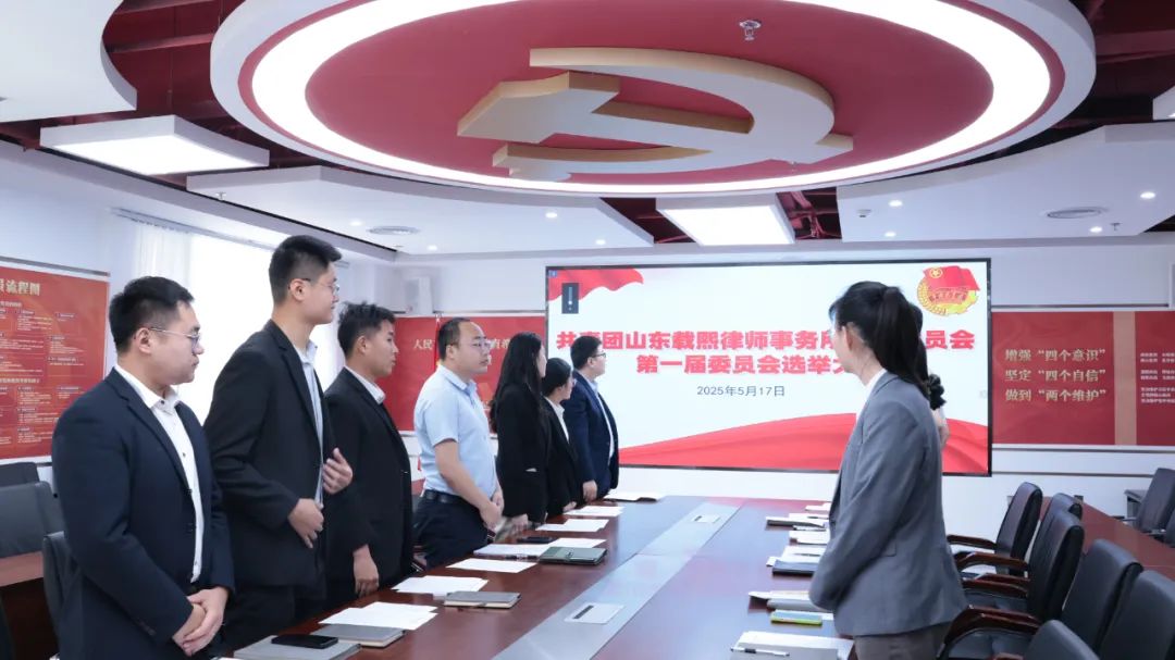 共青团山东载熙律师事务所支部委员会成立