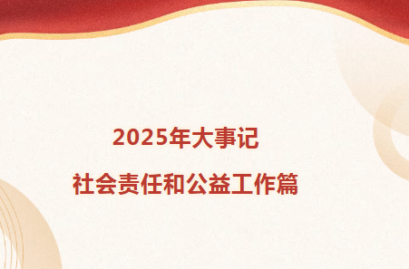 2025大事记——社会责任和公益工作篇